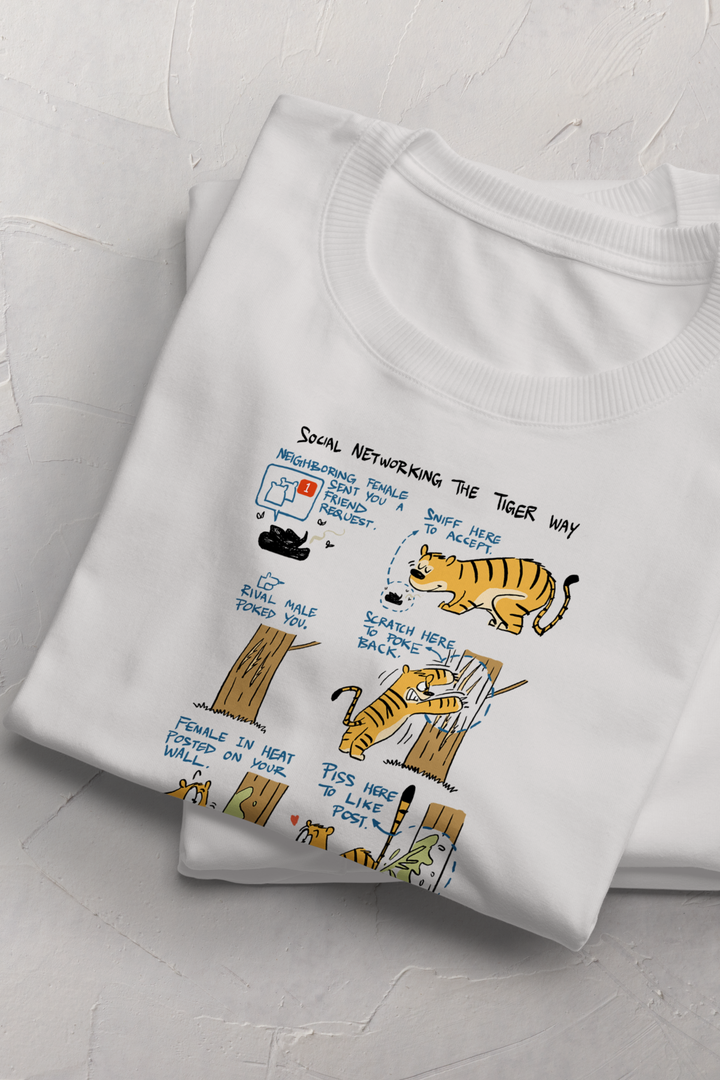 Social Networking The Tiger Way T-Shirt