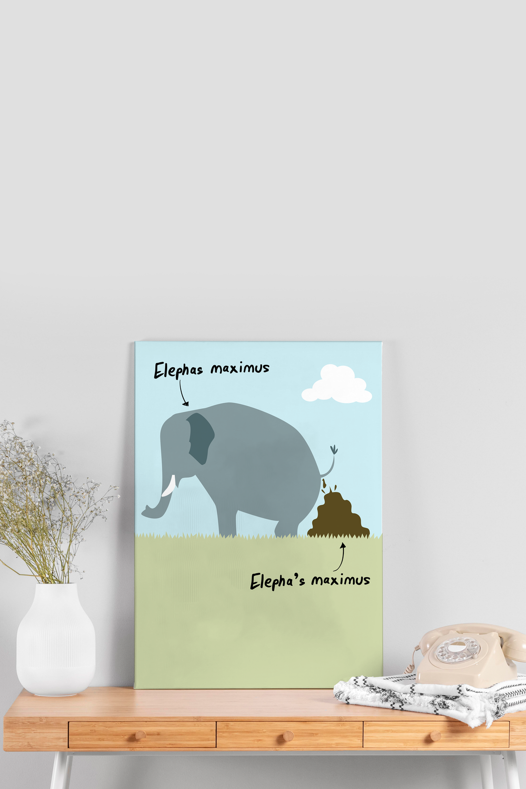 Elephas Maximus Non-Tearable Poster