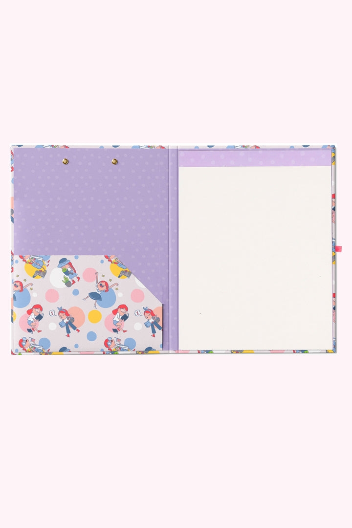 Happy Hannah Clipfolio | Clipboard & Notepad Duo