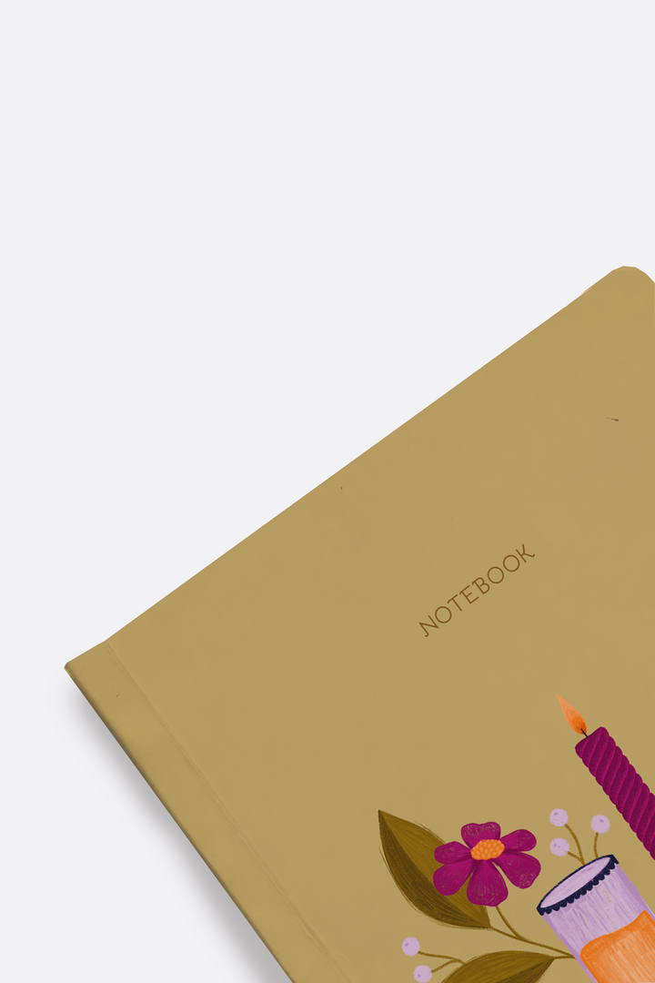 Oranges and Candles Softcover Notebook