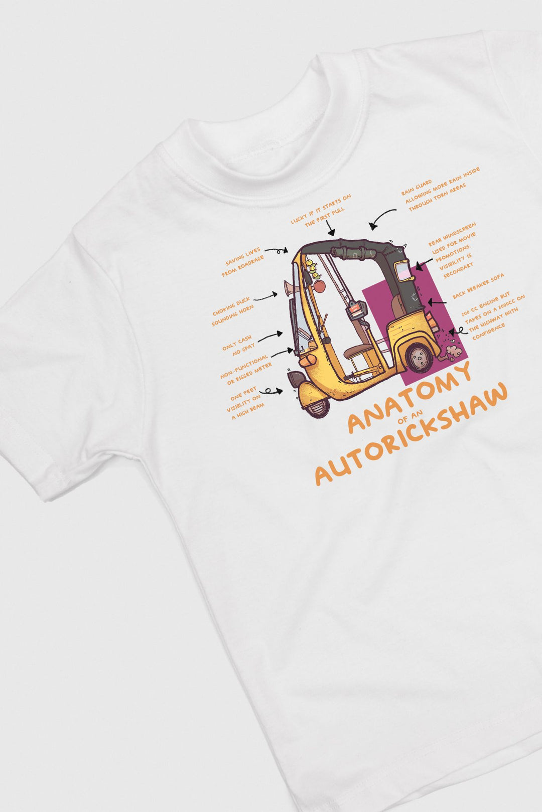 Anatomy of an Autorickshaw T-shirt