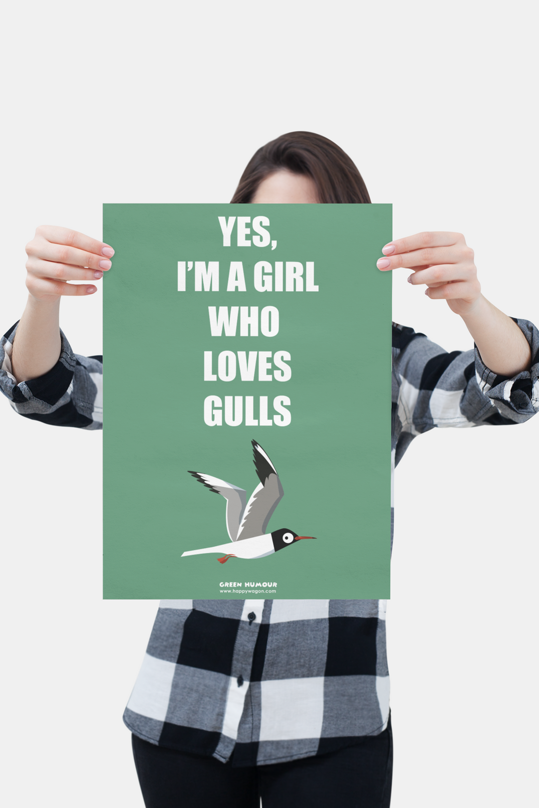 Girl Who Loves Gulls Non- Tearable Poster