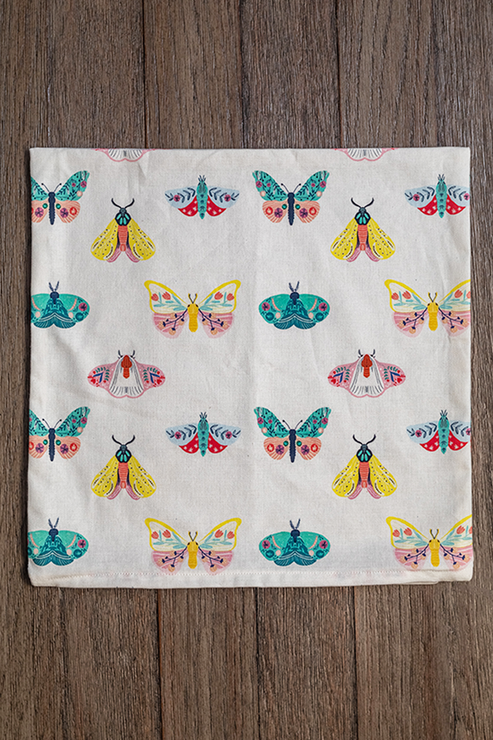 Butterfly Charm White Cushion Cover