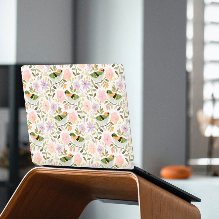 Romantic Birds (White) Laptop Skin