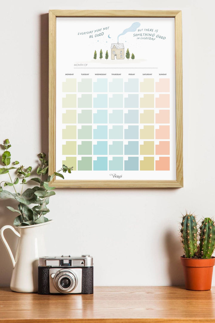 Framed Monthly Planner - Something Good In Everyday