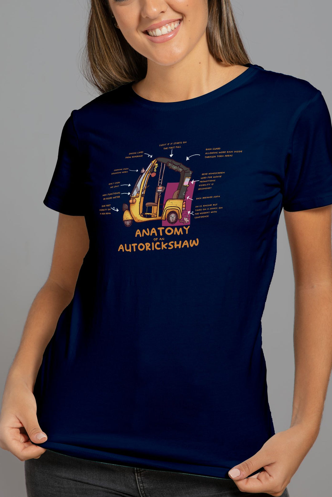 Anatomy of an Autorickshaw T-shirt