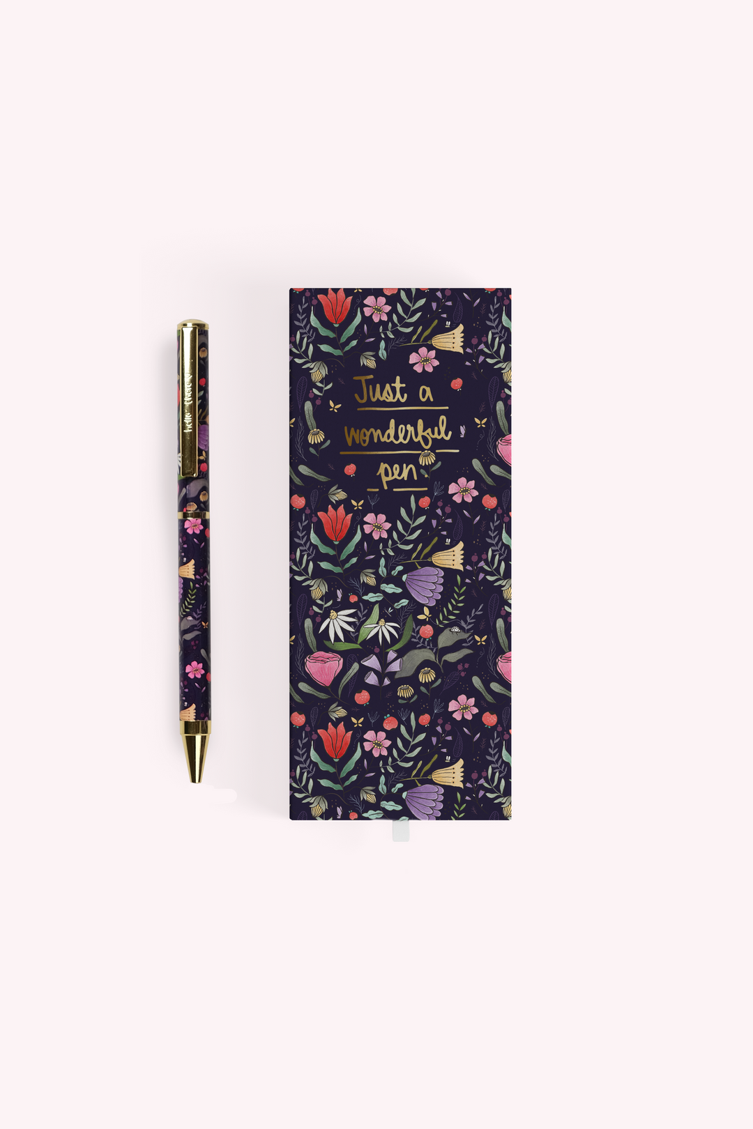 Purple Floral Ballpoint Pen