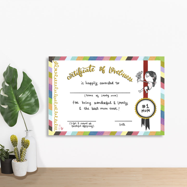 Best Mom Certificate
