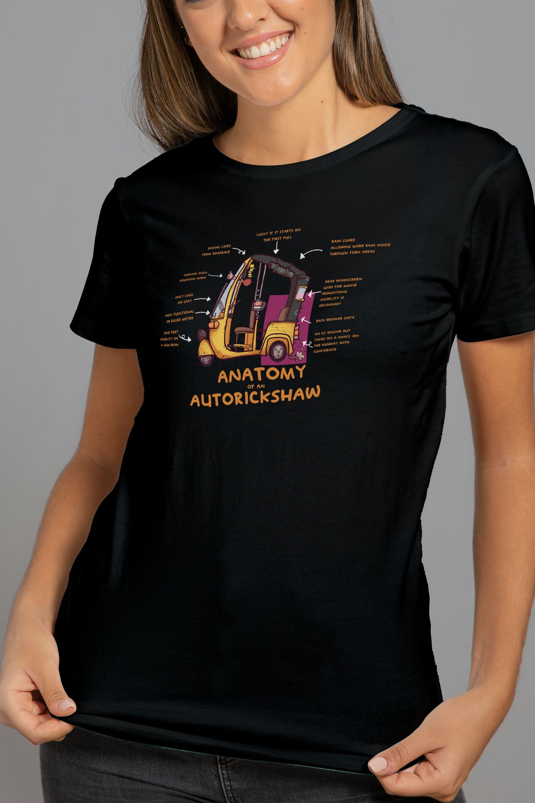 Anatomy of an Autorickshaw T-shirt