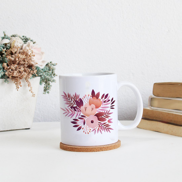 Purple Flora mug