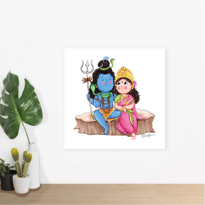 Shiv Parvati Wall Art