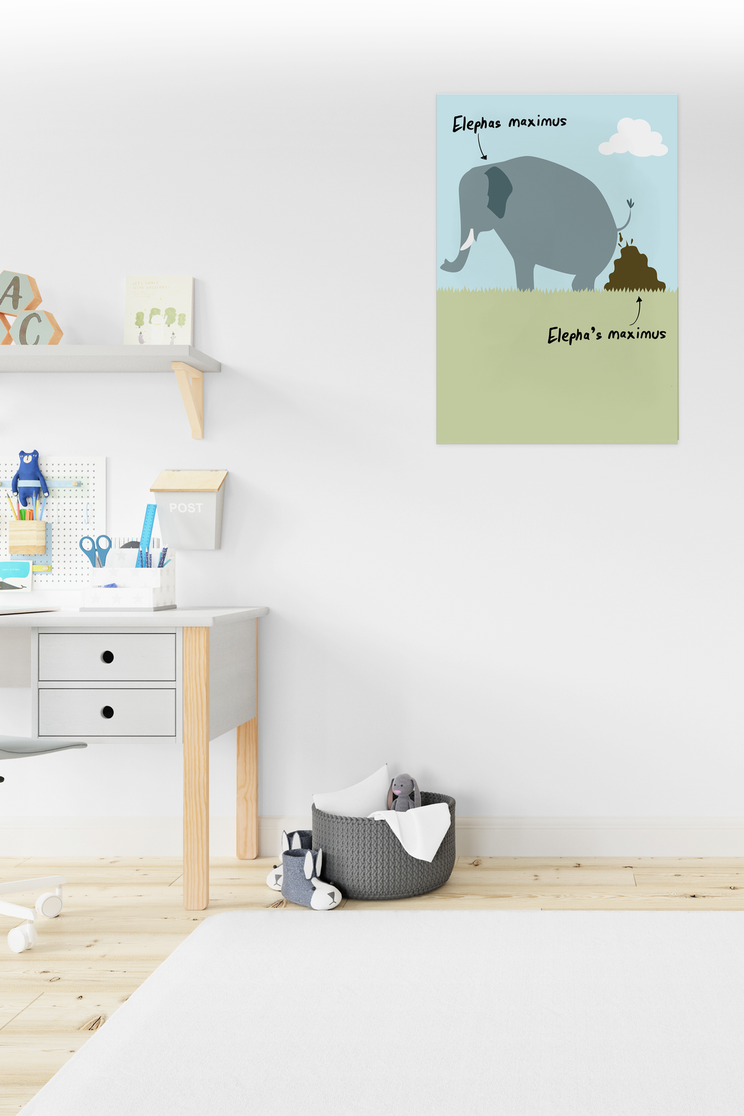 Elephas Maximus Non-Tearable Poster