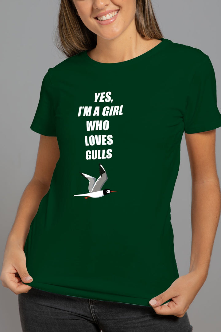 Girl Who Loves Gulls T-shirt