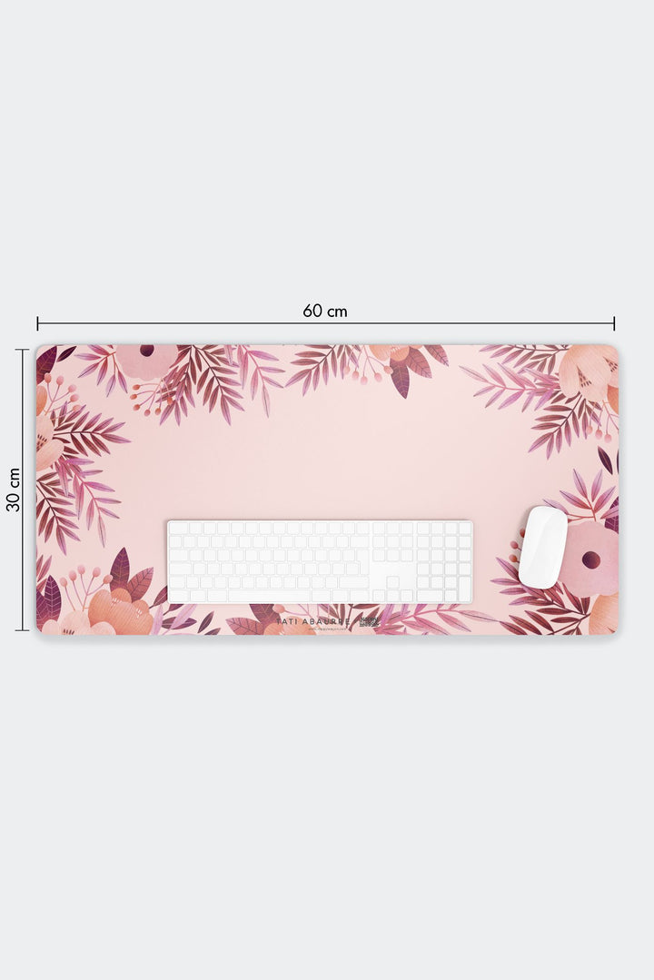 Purple Flora Desk Mat