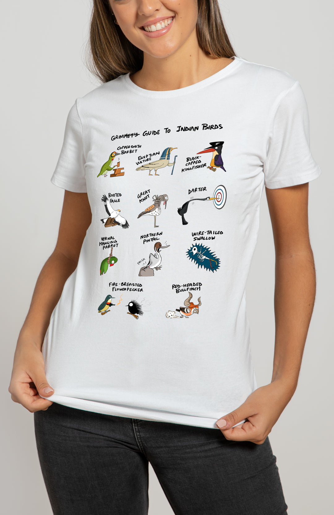 Grim Guide to Indian Birds T-Shirt – Happy Wagon