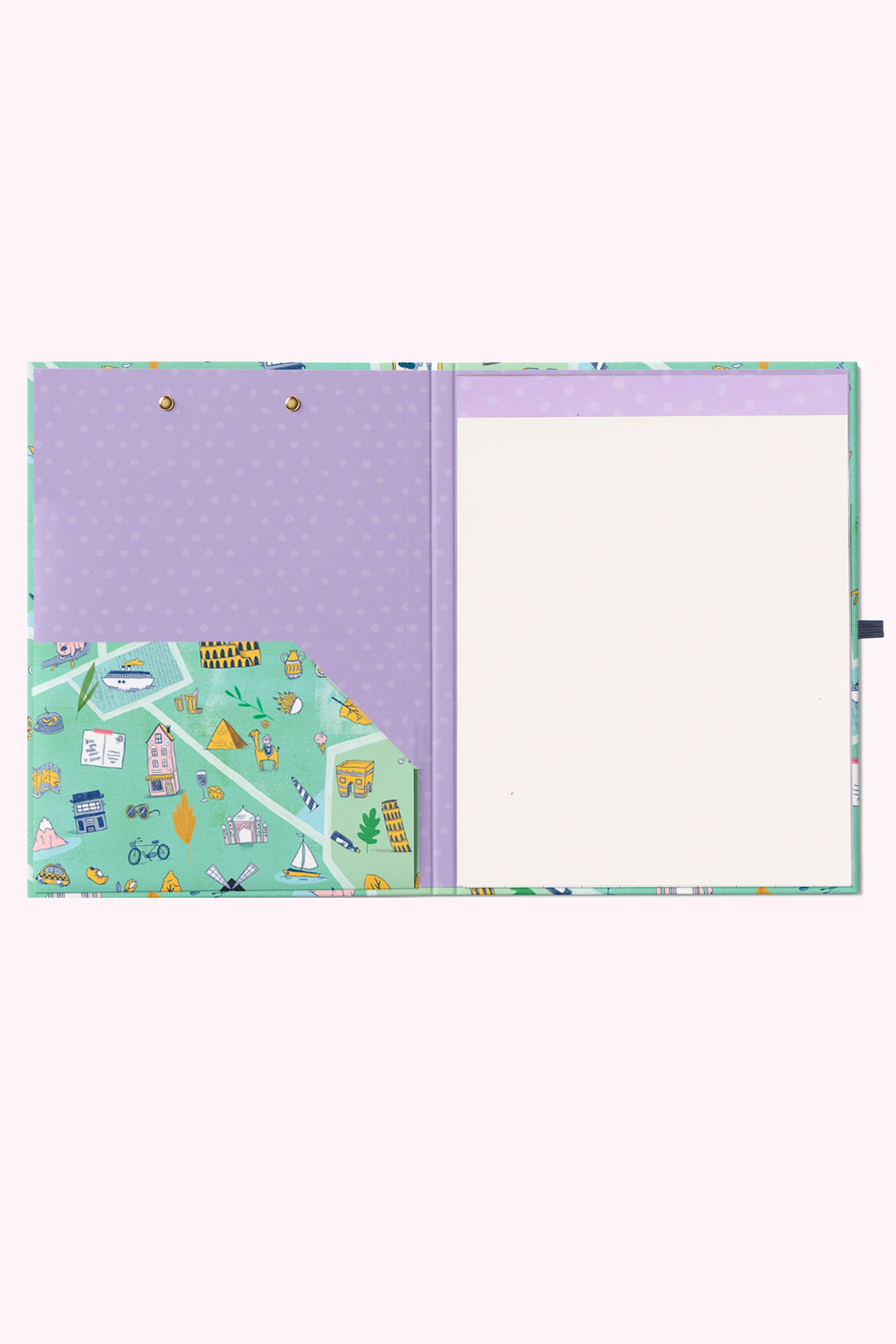 Roaming Road Clipfolio | Clipboard & Notepad Duo