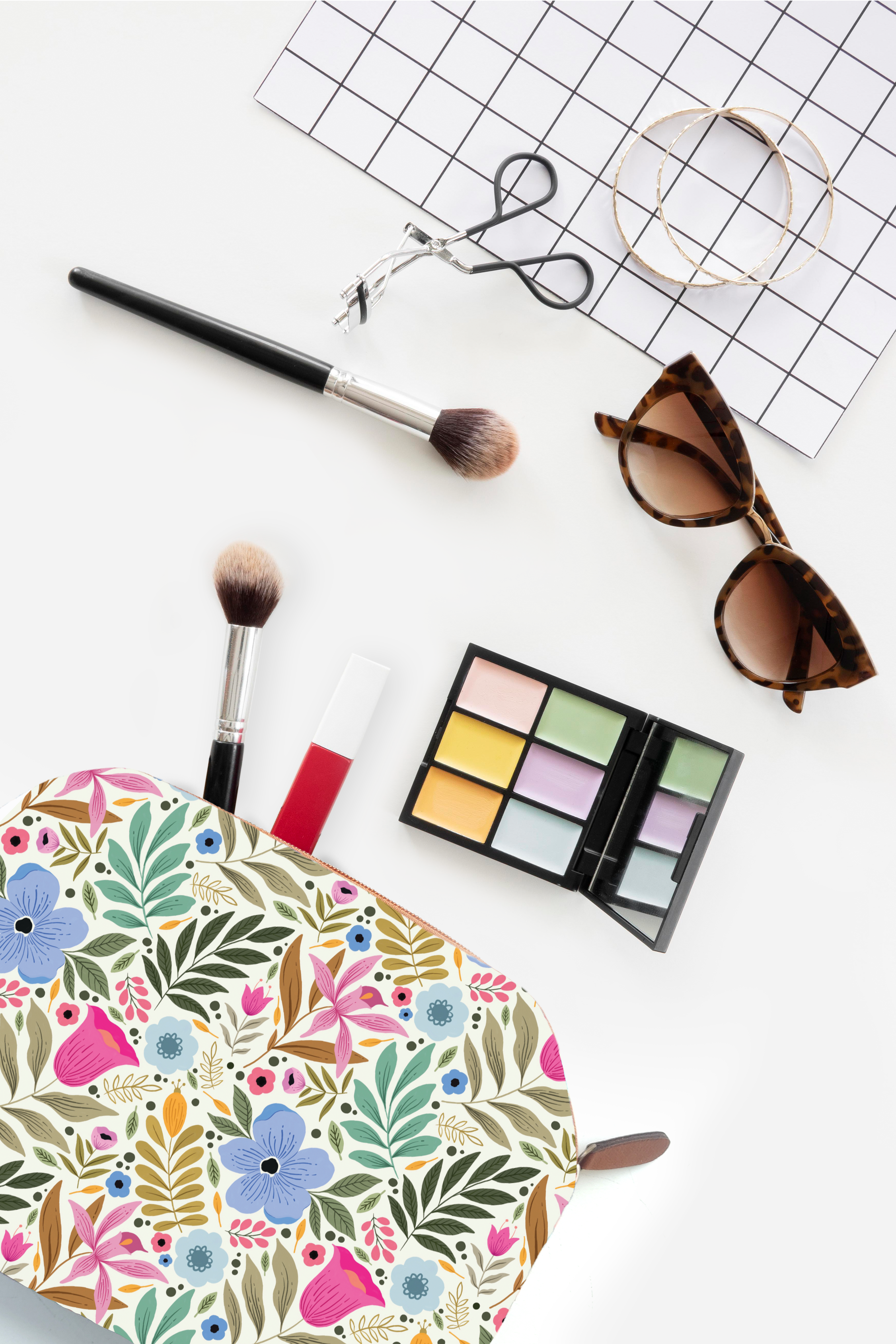 Lush Meadow Cosmetic Pouch