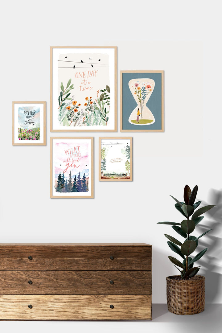 The Wall Of Positive Vibes - Set of 5
