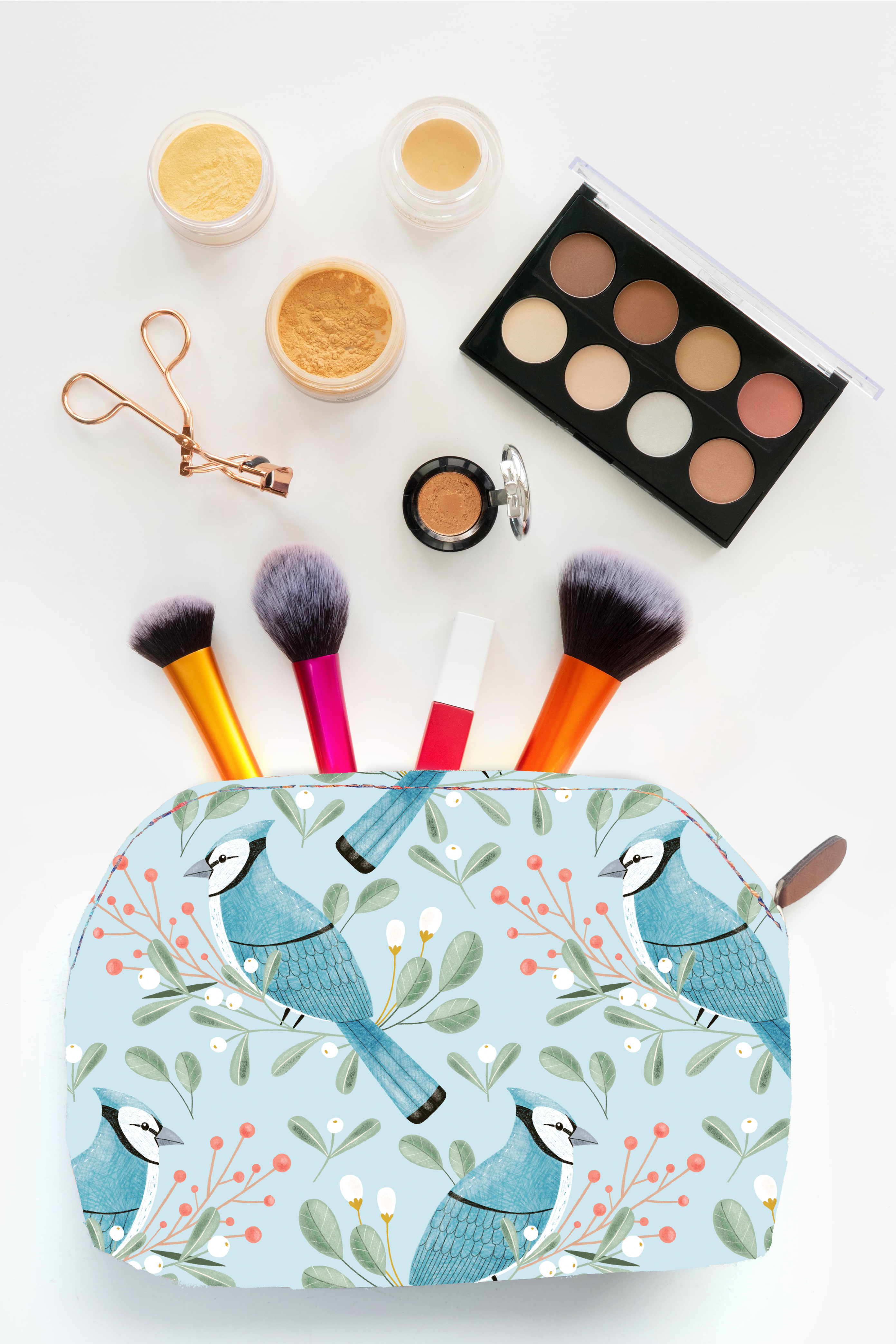 Blue Jay Cosmetic Pouch