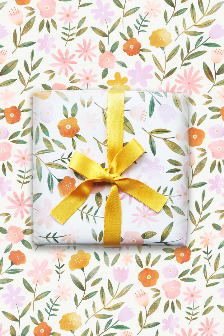 Wildflowers Wrapping Paper (Pack Of 3)