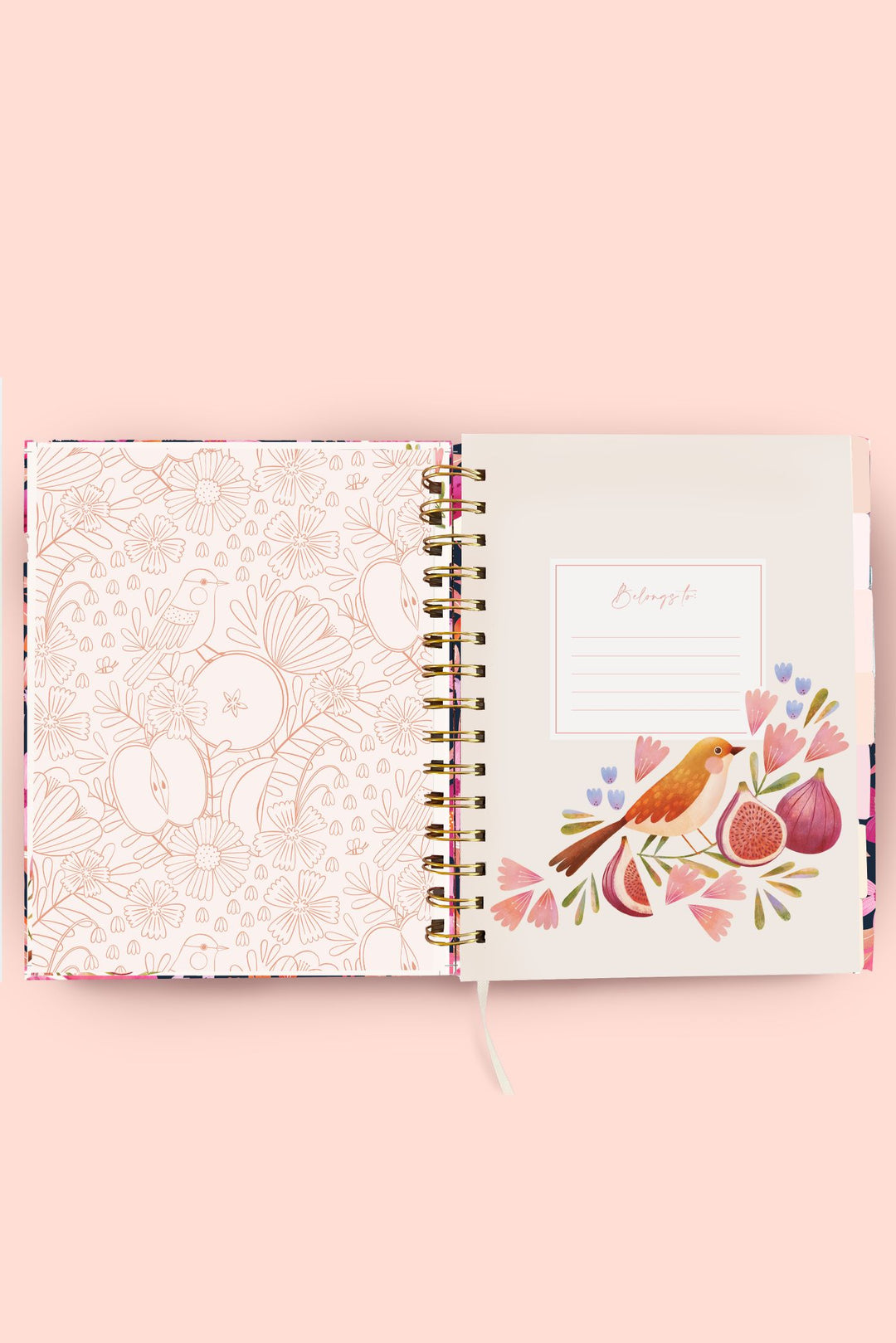 Pomegranate Bird Garden Recipe Journal