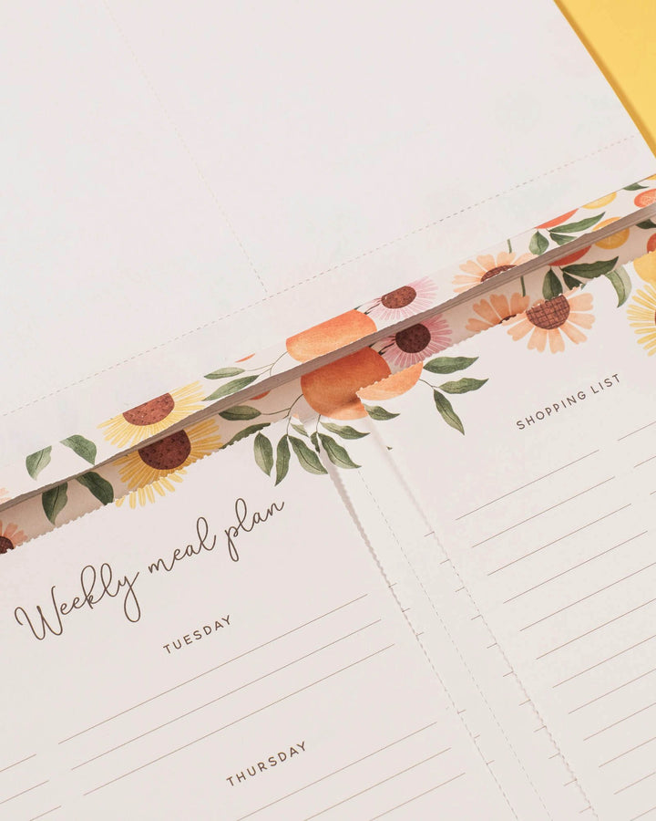 Orange Garden Weekly Meal Planner