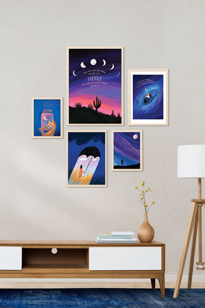 The Wall Of Whimsical Selflove - Set of 5