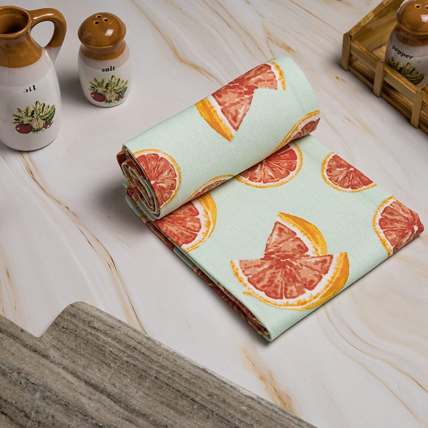 Pink Grapefruit Kitchen Towel