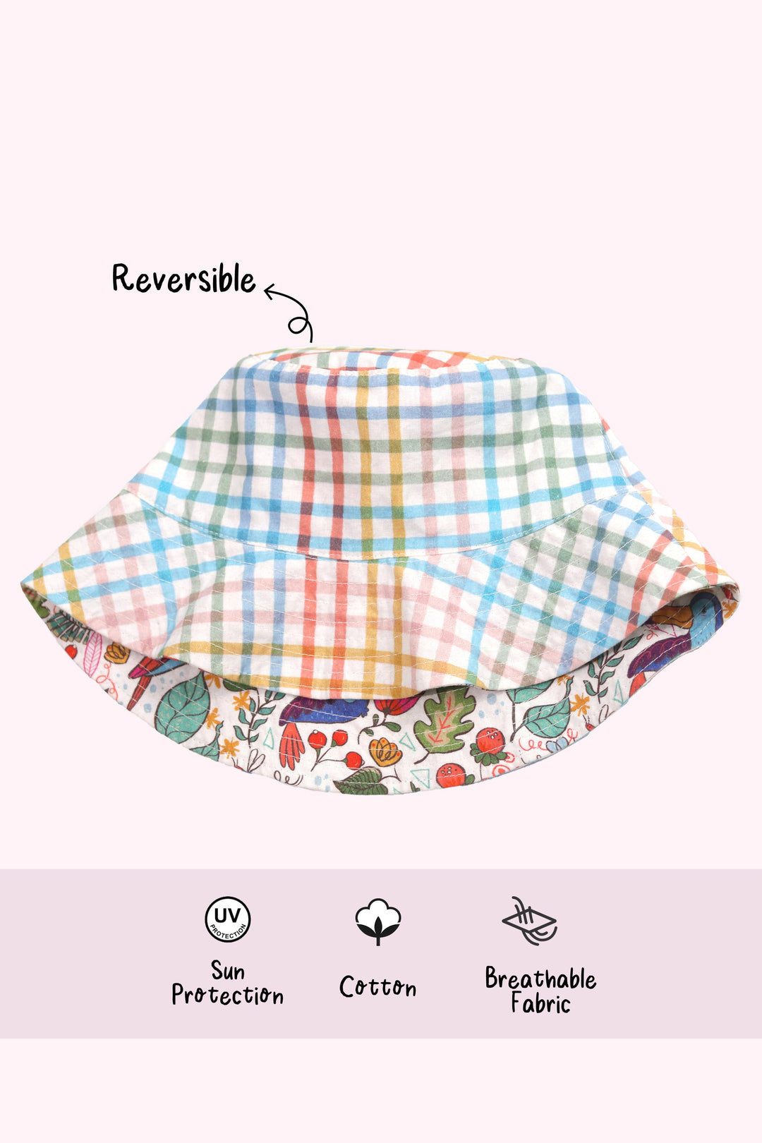 Birdie Reversible Bucket Hat