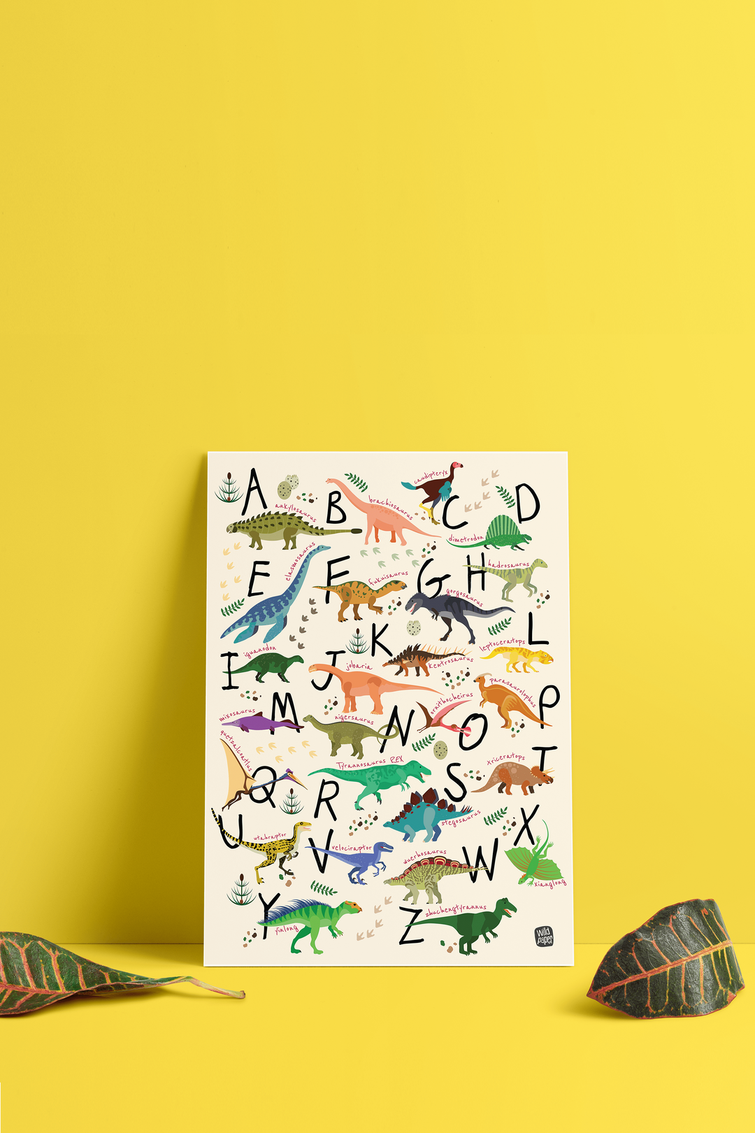 A - Z Dinosaurs - Non Tearable Poster