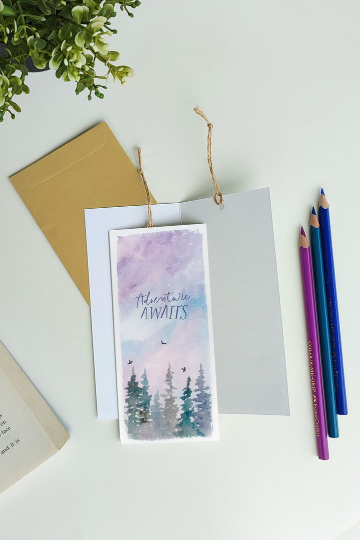 Adventure Awaits Bookcard