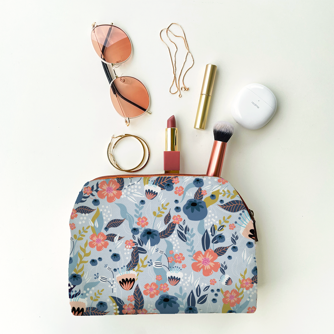 Blue Bloom Pouch