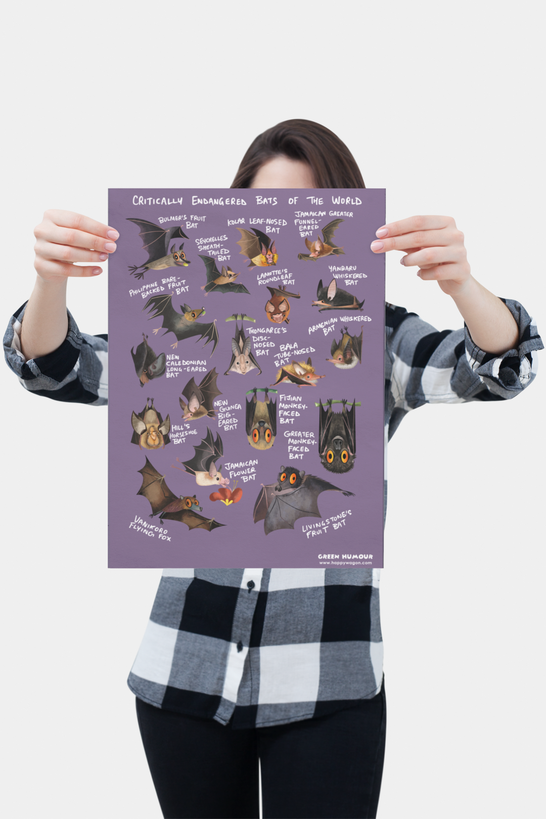 Critically Endangered Bats Non-Tearable Poster