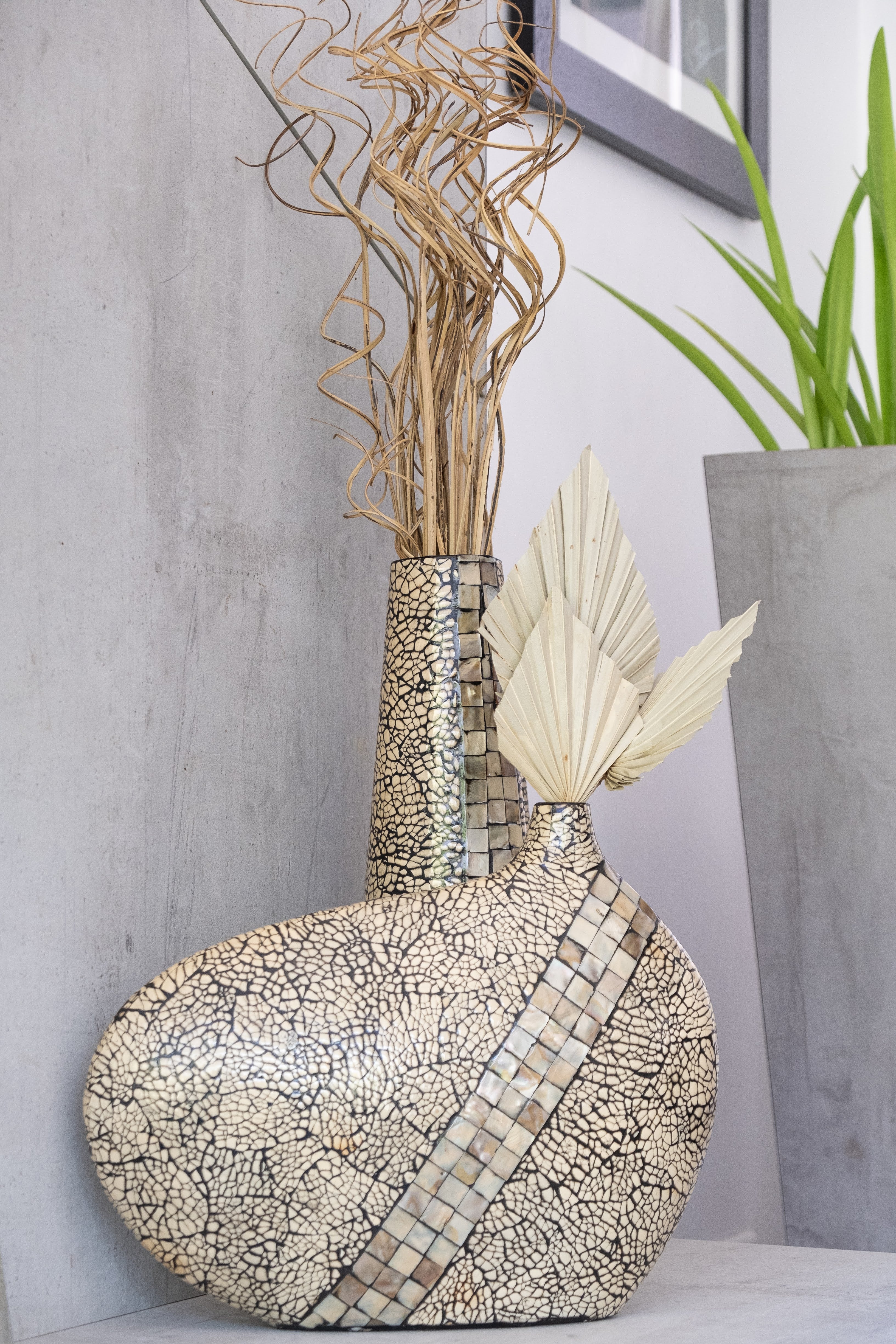 Palm spear Natural (Set of 3)
