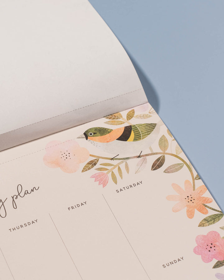 Romantic Birds Weekly Planner