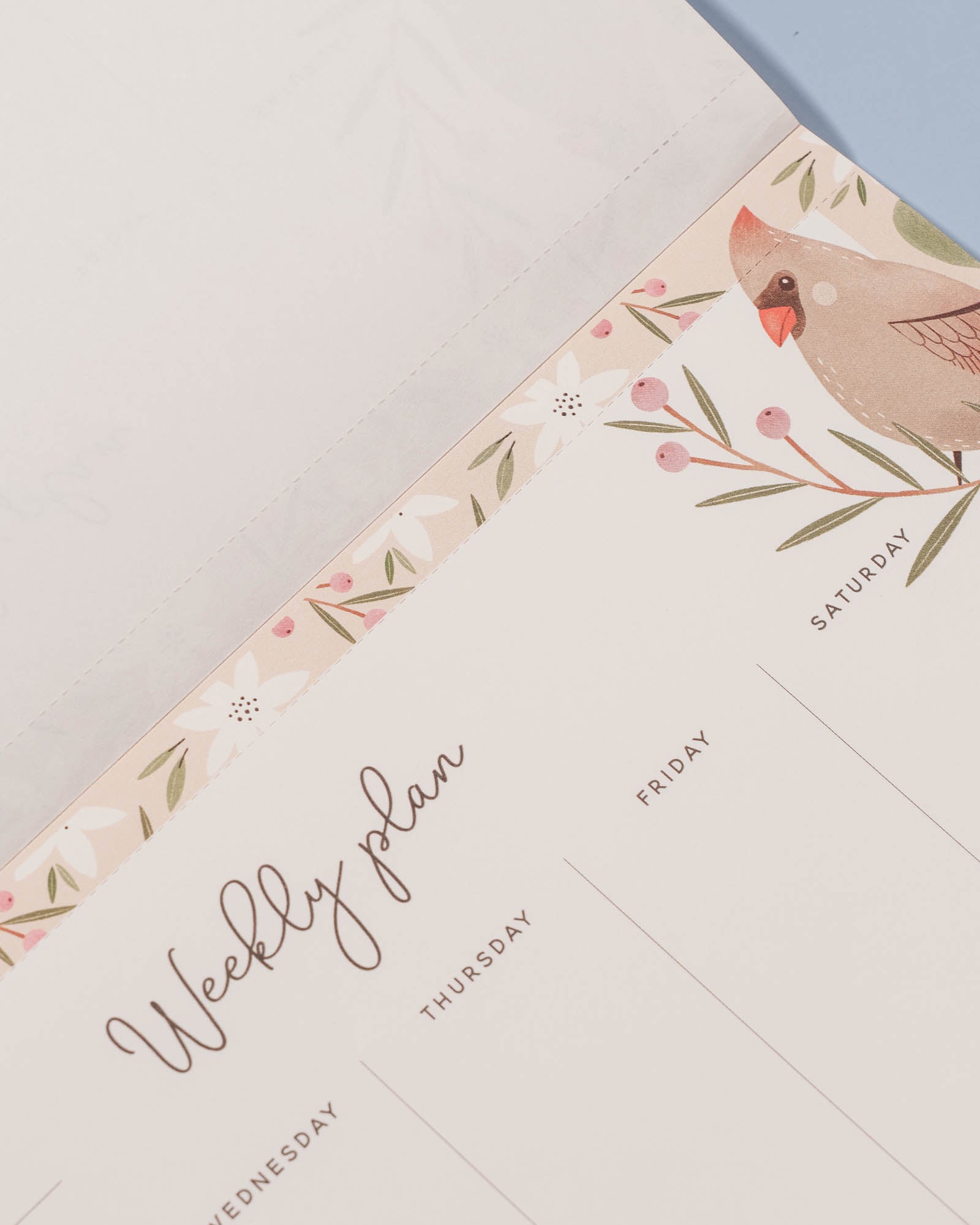 Northern Cardinal Weekly Planner