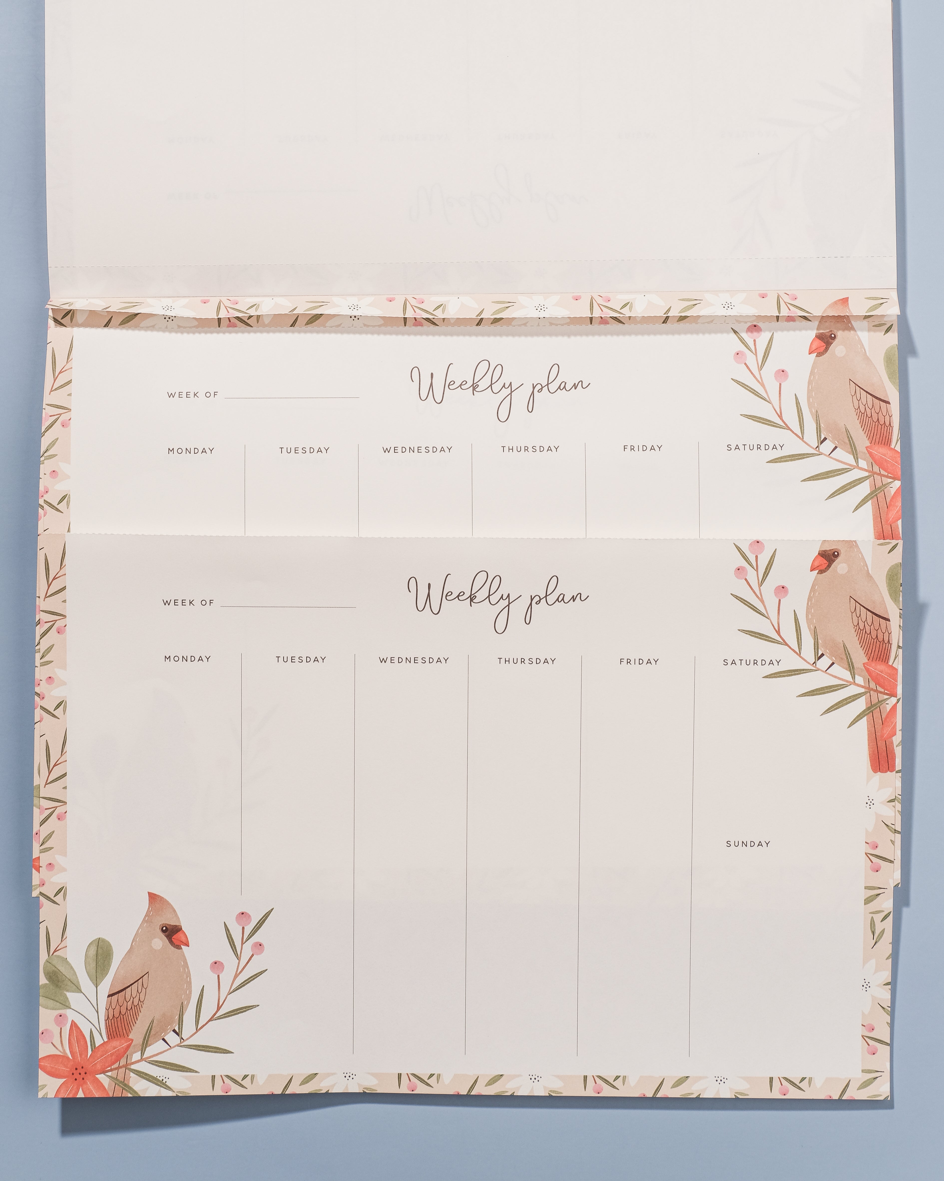 Northern Cardinal Weekly Planner