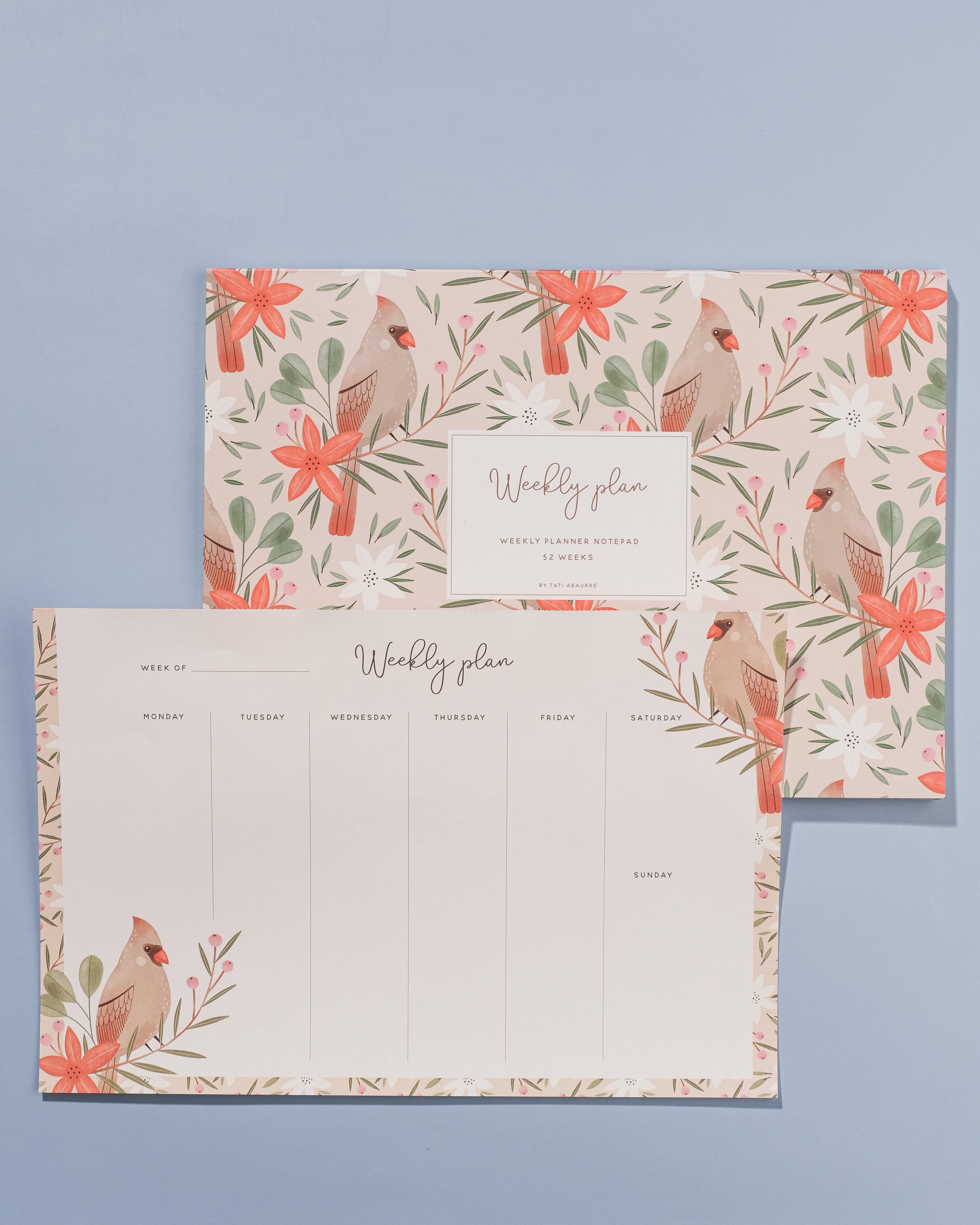 Northern Cardinal Weekly Planner