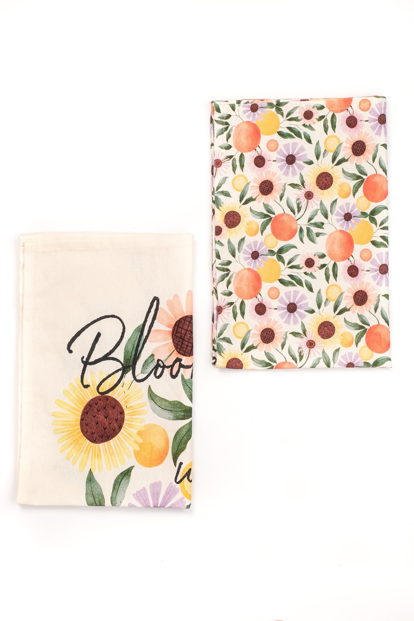 Orange Garden Kitchen Linen Set with FREE Tote Bag