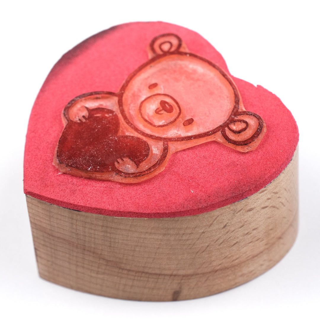 Heart-Shaped Teddy Stamp