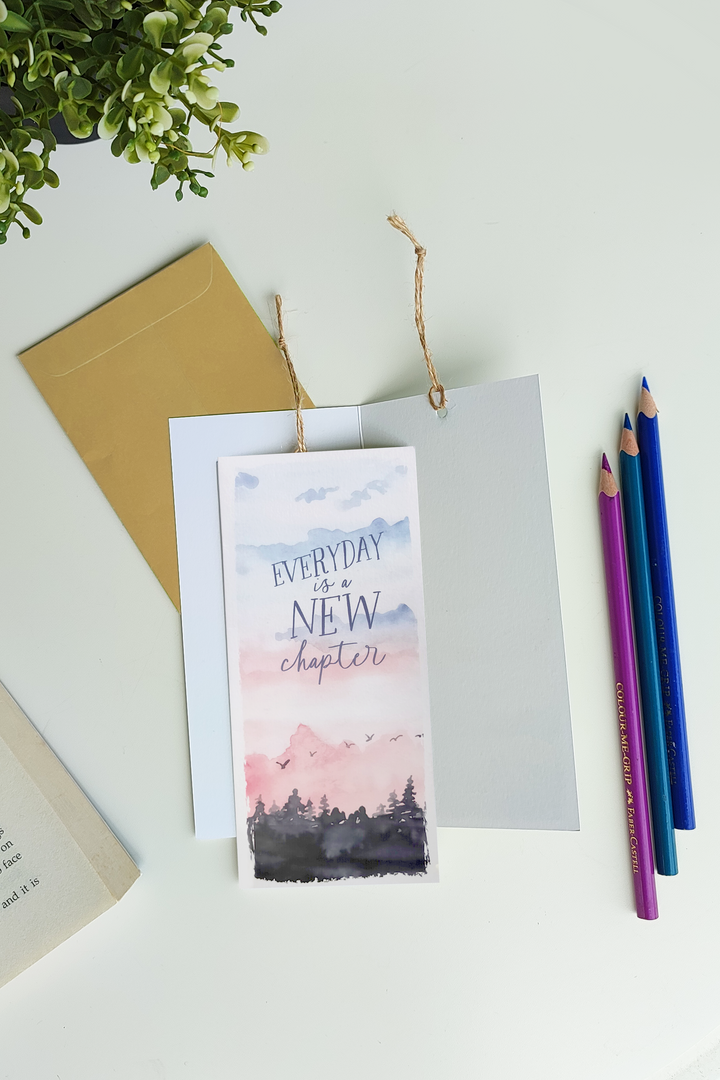 Everyday Is A New Chapter Bookcard