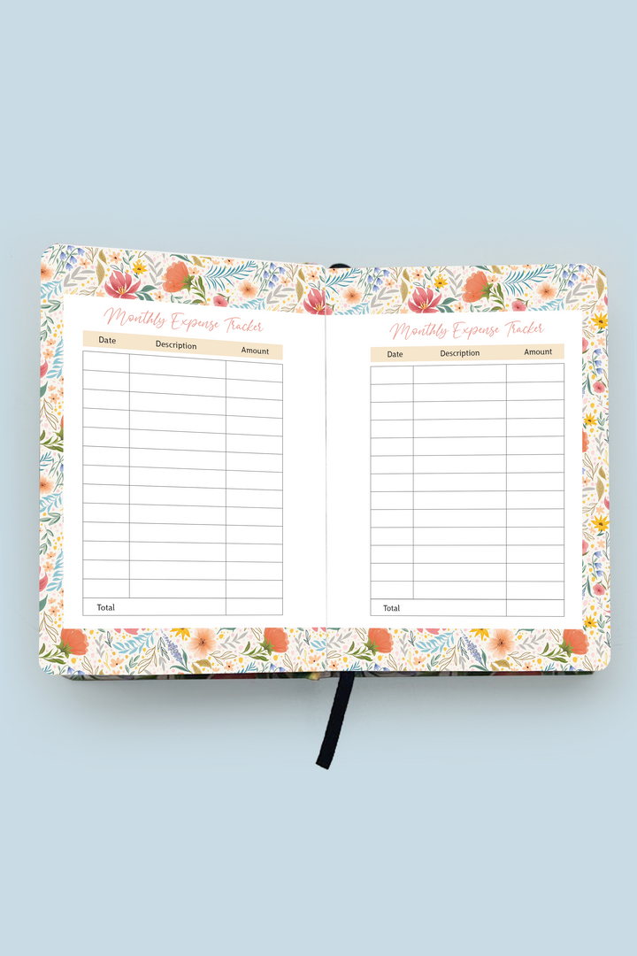 Rose Garden Hardbound Undated Planner