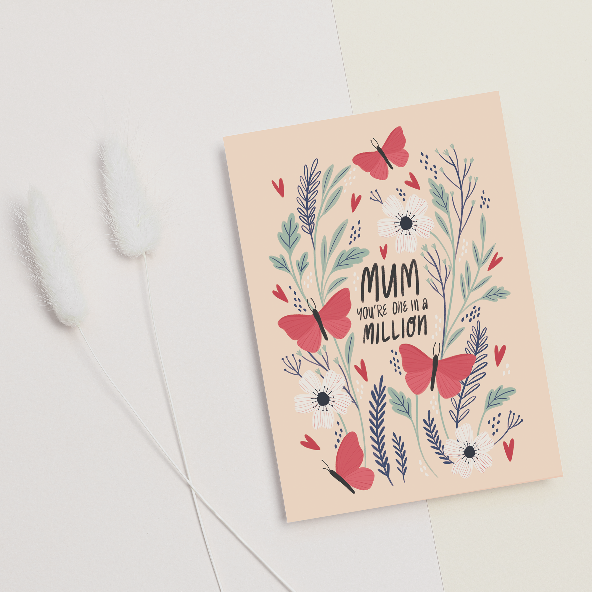 Mum, you're one in a million Greeting Card