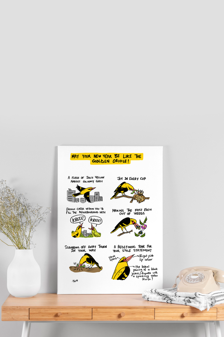 Golden Oriole Non-Tearable Poster