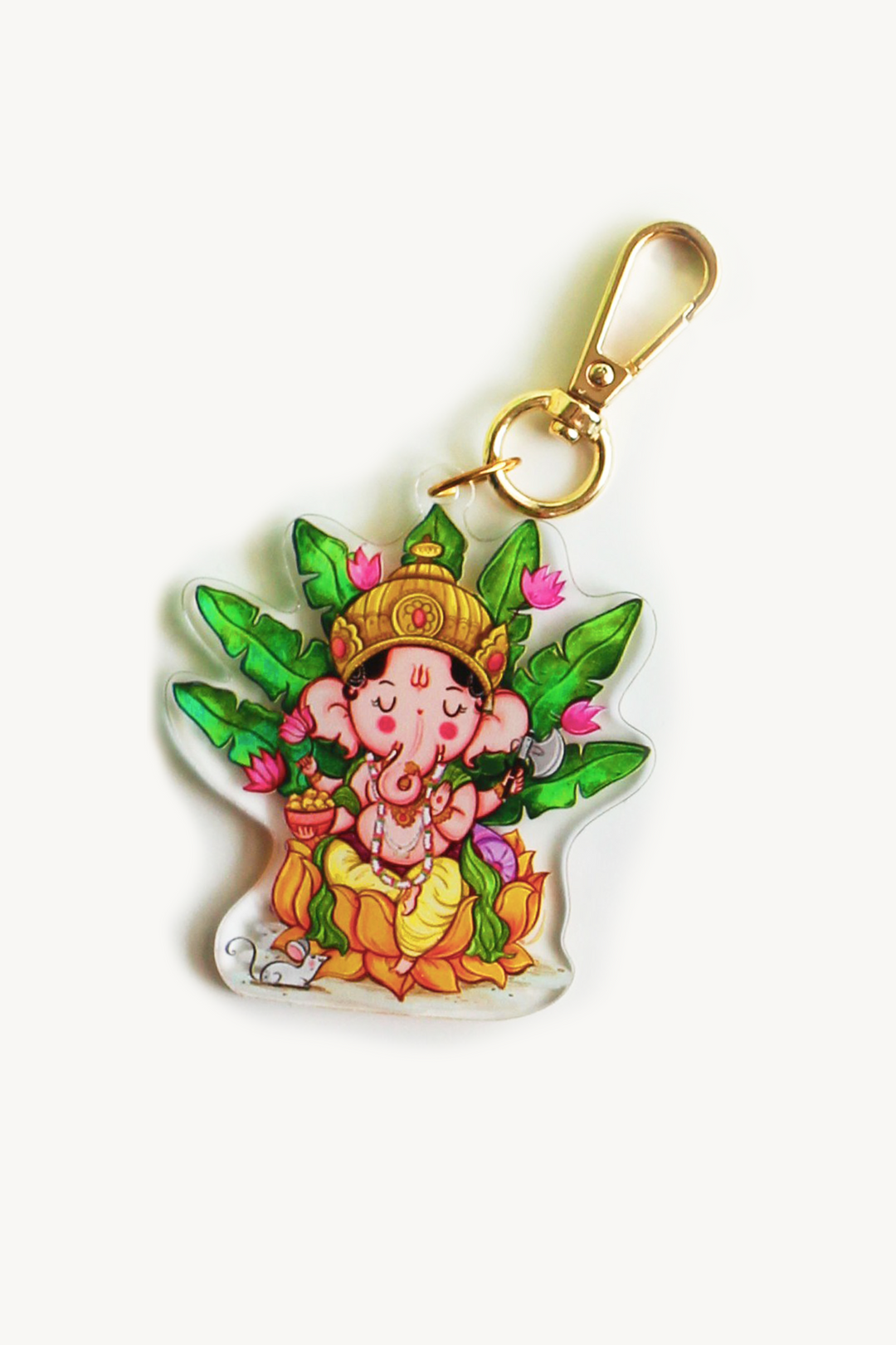 Ganesha & Lakshmi Keychain
