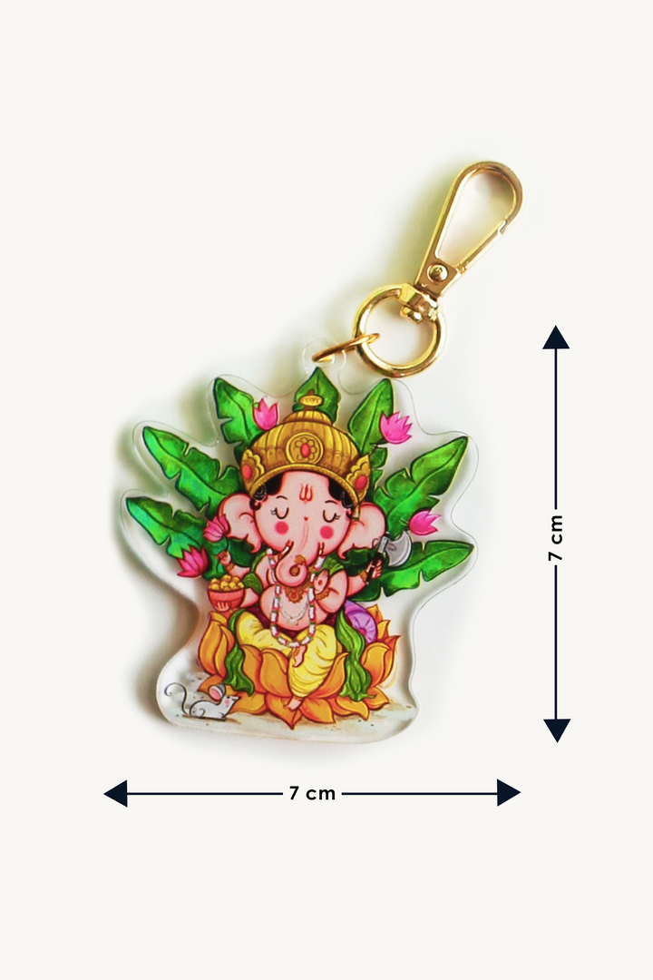 Ganesha & Lakshmi Keychain