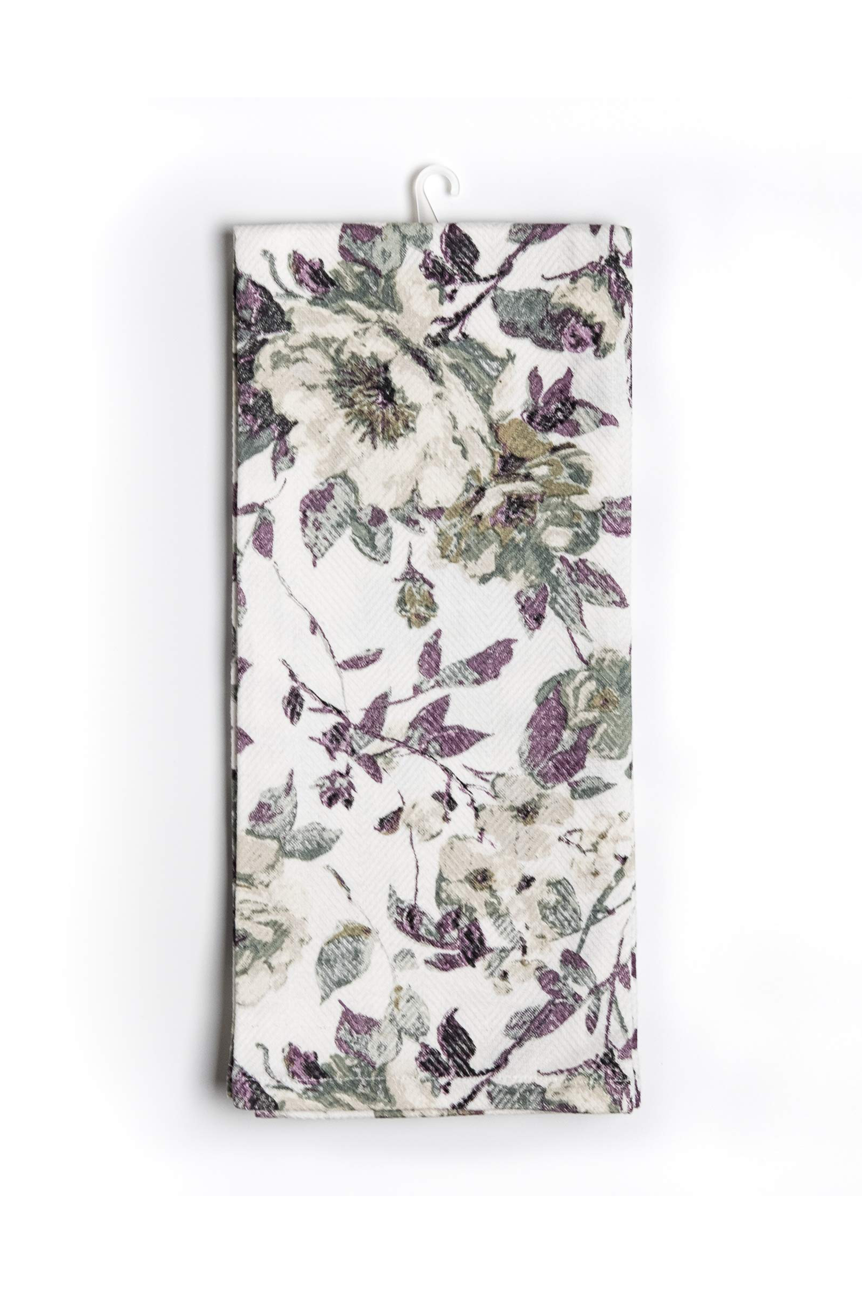 Grey Langdon Floral Kitchen Towel
