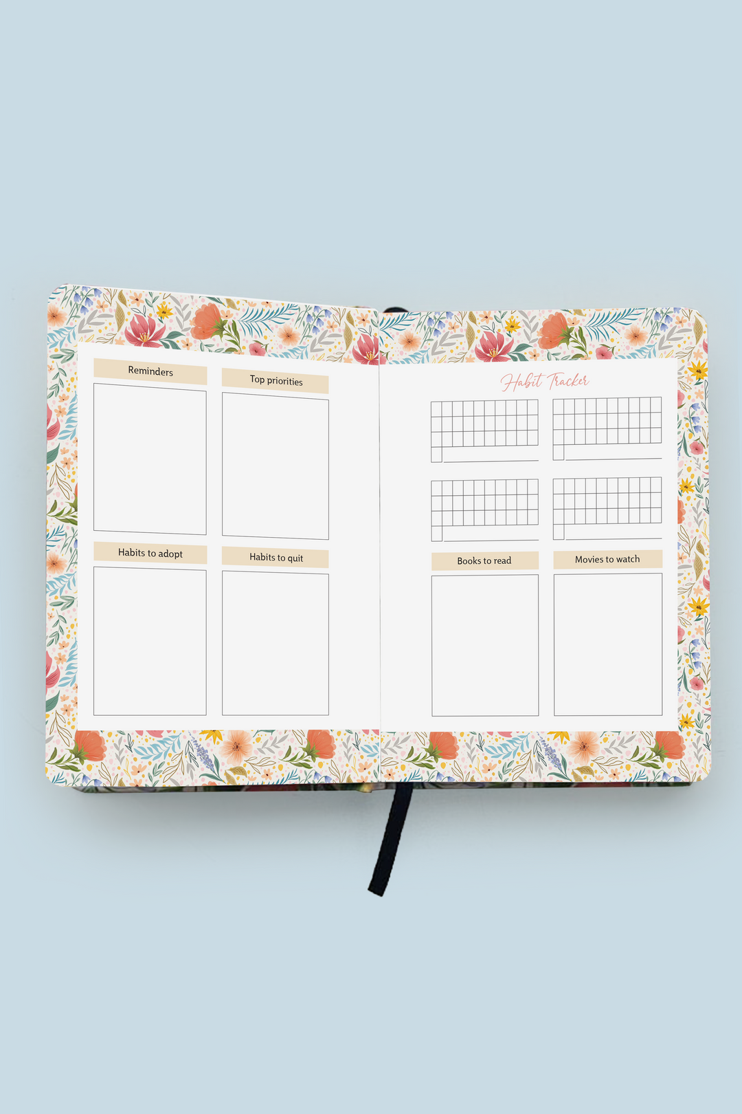 Summer Birds Hardbound Undated Planner