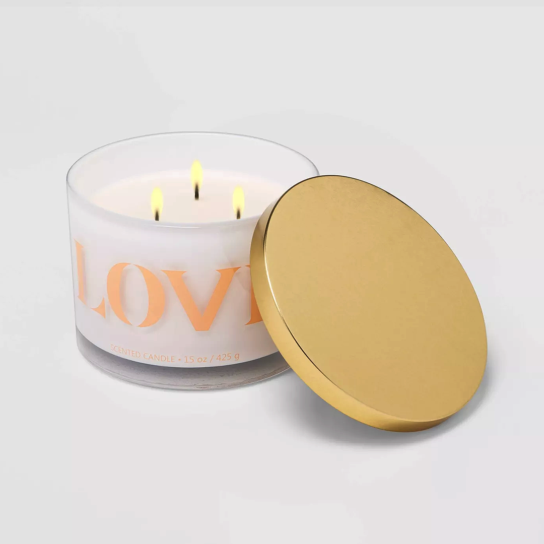 Love - Basil & Rose Scented Jar Candle