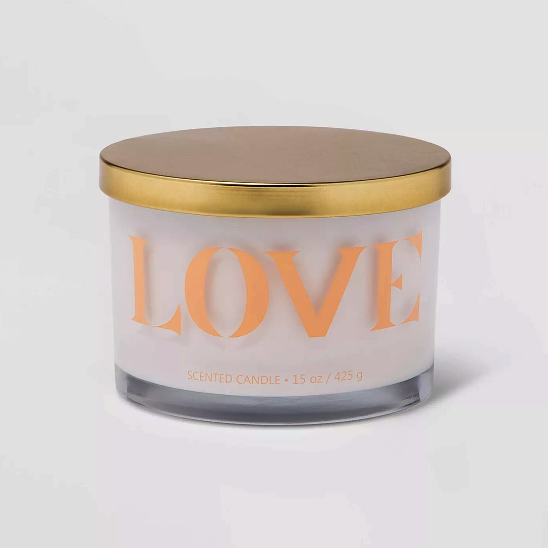 Love - Basil & Rose Scented Jar Candle